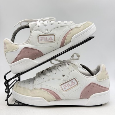 Fila FX-100 Damen-Sneaker weiß pink beige Wildleder Größe UK 9 Low-Top 18201031-01