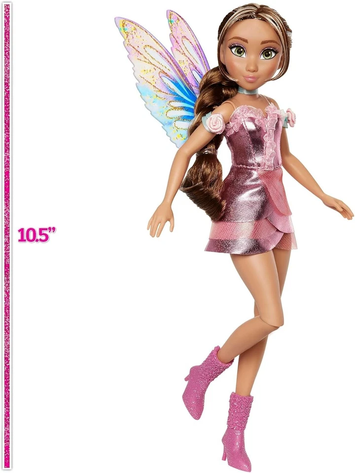 Muñeca de moda Winx Club Flora Fairy Of Nature reinicio Netflix 2025 Foto 3 de 4