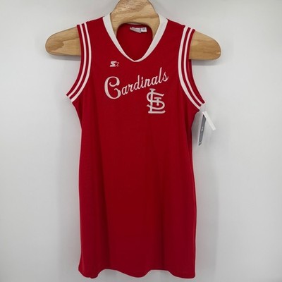 Starter Jersey Dress Womens L Red St. Louis Cardinals MLB Embroidered Sporty