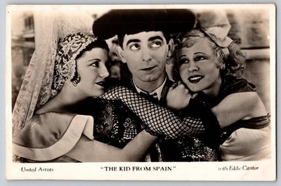 Eddie CantorcRuth Hal  Lyda Roberti The Kid From Spain United Artist photo comic
