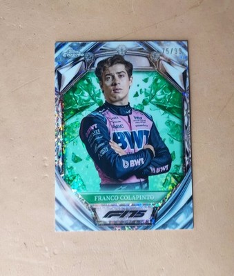 2025 F1 Topps Chrome Franco Colapinto  Portrait 75thDiamond Green /99 SP #D75-15