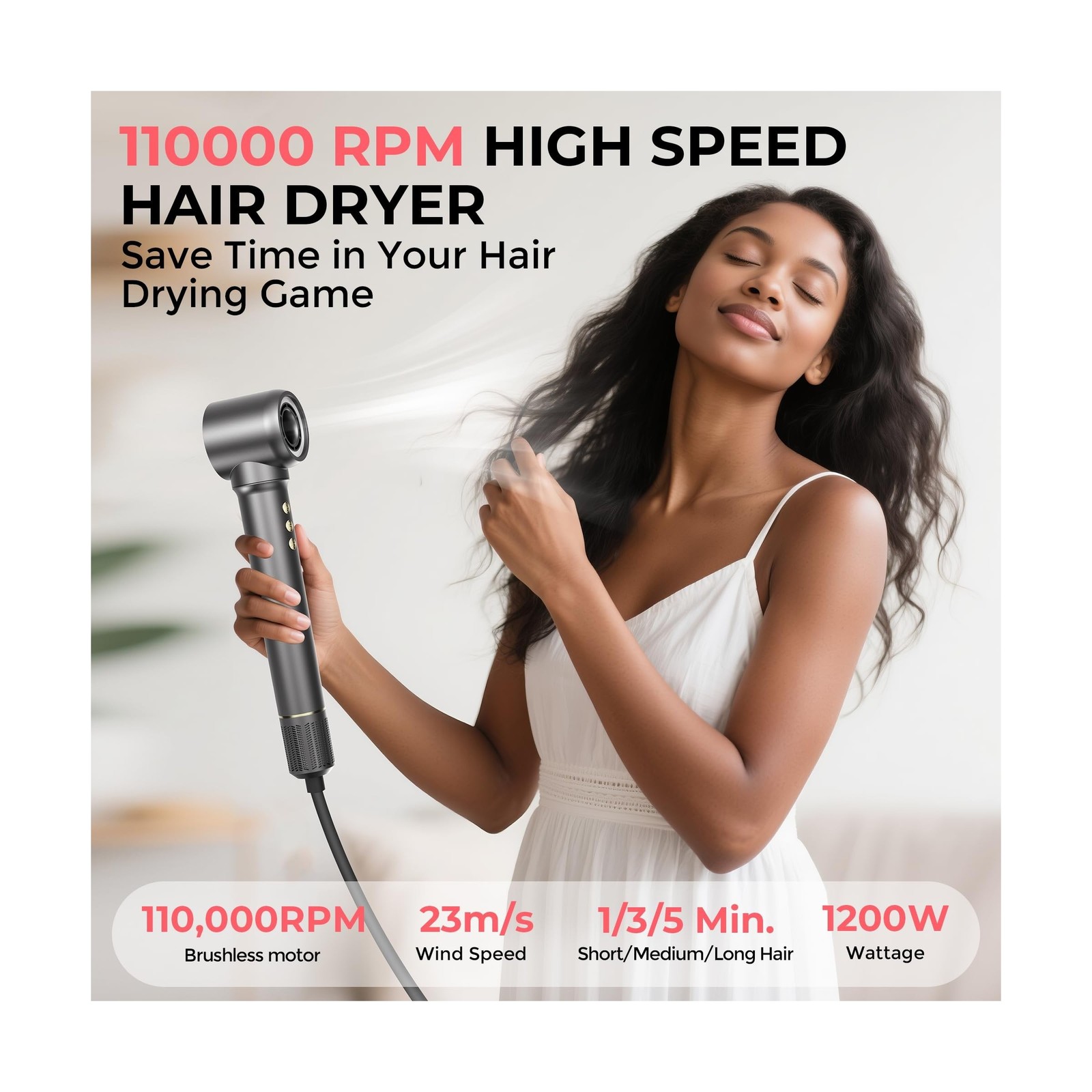 5 in 1 Hair Styler&Hair Dryer Brush,High-Speed Frizz-Free Blow Drye... Fast Ship