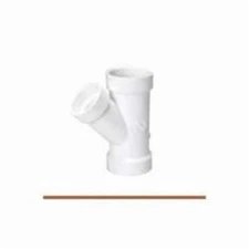 Charlotte P601 4"x4"x3" PVC Wye Reducing All Hub