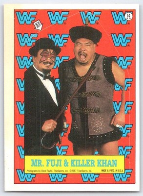 1987 Topps WWF #14 Mr. Fuji / Killer Khan