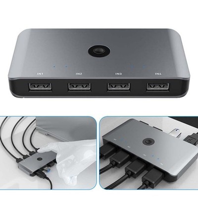 Switcher Selector KVM Switcher USB 2.0 für Drucker U-Disk Einfach zu