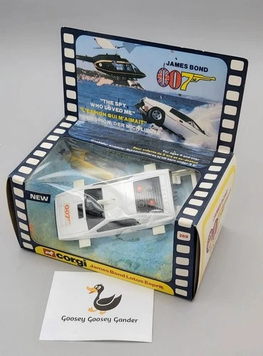 Vintage 1977 Corgi James Bond 007 269 Spy Who Loved Me Lotus Esprit Original Box