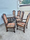 Royal Charter Oak Dining Table Excellent Cond.,With Two Leaves 6 chairs  — photo 3