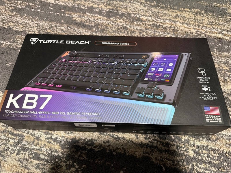 Turtle Beach - Command Series KB7 TKL Wired Hall-Effect Gaming Keyboard W Screen