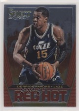 2013-14 Panini Select Red Hot Derrick Favors #32 0w8