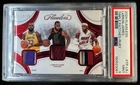 2024-25 Panini Flawless LeBron James Triple Patches Ruby #/15 PSA 9