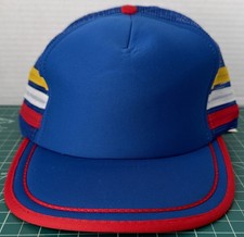 NWT Vintage Retro Designer Award BLANK Trucker Snapback Hat Cap Multicolor