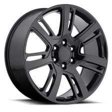 FR48 Cadillac Escalade OEM Replica Wheels Gloss Black 22X9 6X139.7  +31 (4)
