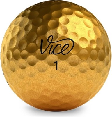 Vice Pro Plus Gold Used Golf Balls Mint 12 Pack
