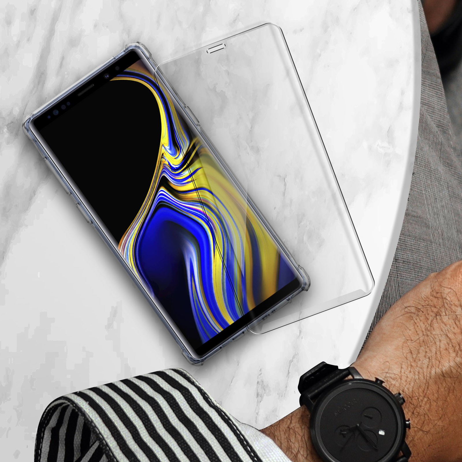 Pack Protection Galaxy Note 9 Evitez les Ecrans Brises avec cette Coque - 4