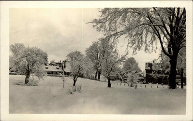 Cavendish Vermont VT Residential Homes Winter Snow Storm c1930s-40s RPPC
