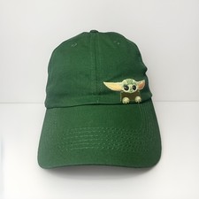 Disney Star Wars Grogu Baby Yoda Mandalorian Baseball Cap Embroidered Green Hat