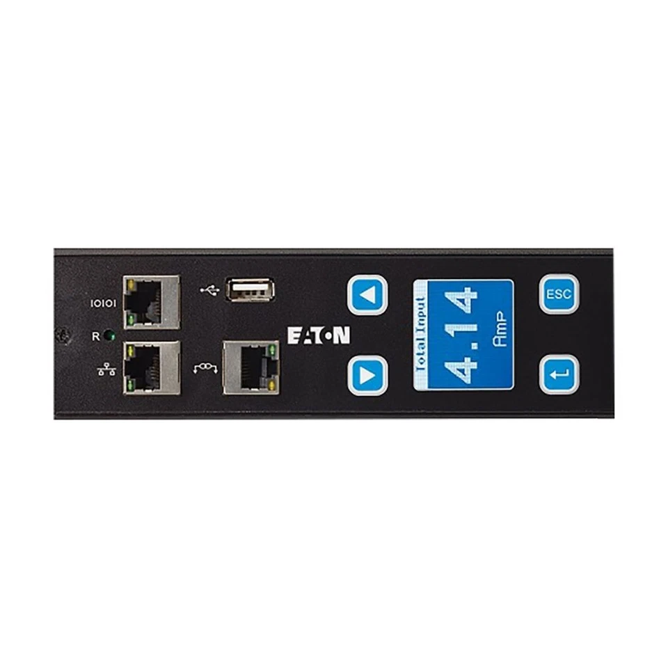 Eaton EMI104-10 0U Vertical Medida PDU 24A 200-240V 42 Tomacorrientes C13 C19 Foto 4 de 4