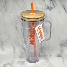 2025 Dunkin Double Wall Bamboo Tumbler 40 oz ****BRAND NEW****