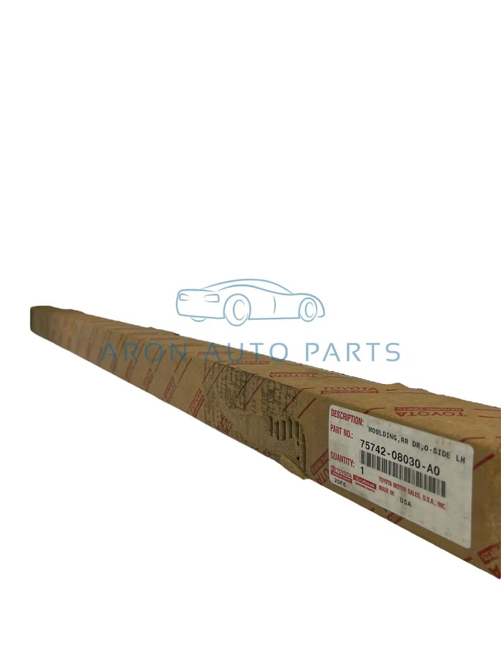 Moulding, Rear Door, Outside LH Toyota Sienna 2005-2009 75742-08030-A0 Foto 2 de 4