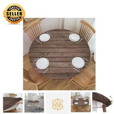 Versatile 36  Round Table Cover - Elastic Edge, Machine Washable, Waterproof
