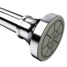 Shower Curtain Rod Spring Tension,Adjustable Stainless Steel 31-80 IN Chrome