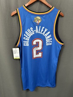 Maglia Shai Gilgeous Alexander firmata Oklahoma City Thunder AUTO JSA COA taglia 48