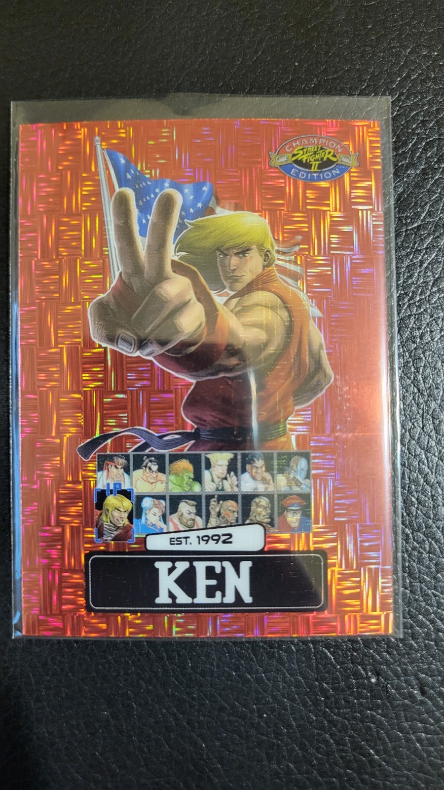 PSA Promo Street Fighter 2: Champion Edition Ken Red Matrix Color Match #81/100