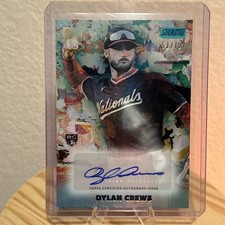 2025 Topps Stadium Club Rookie Dylan Crews Abstract Autograph /75 #AA-DC