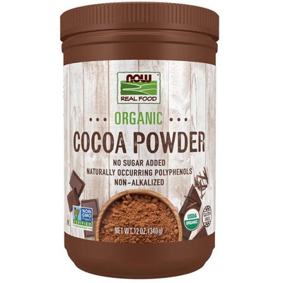 Organic Cocoa Powder 12 oz  by Now Foods