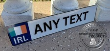 Custom Irish Euro Plate Ireland Tag Any Text Eu Style License Plate
