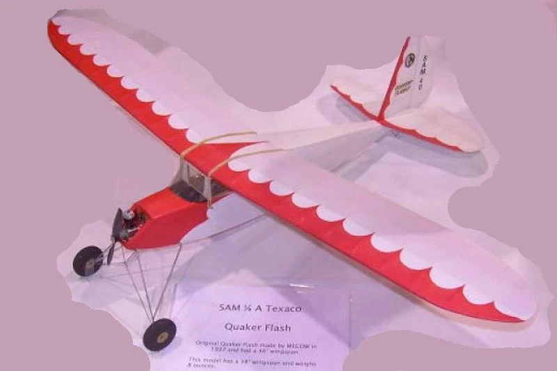 Model Airplane Plans (RC-FF): Quaker Flash 34