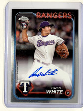 2024 Topps Chrome Owen White Rookie Autographs RC Auto #RA-OW Rangers