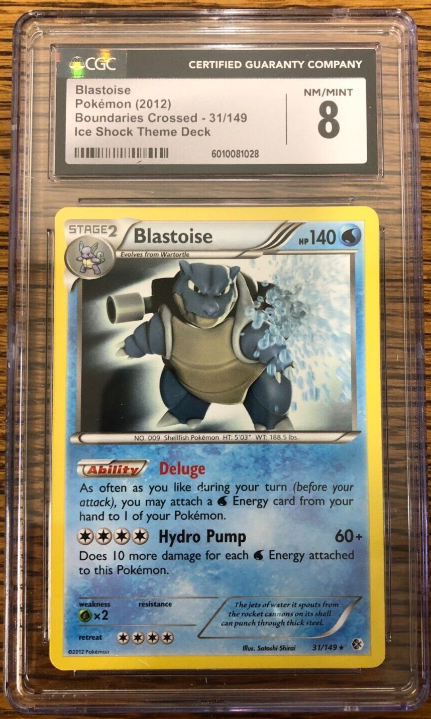 Blastoise 31/149 - Boundaries Crossed - Regular Rare CGC Graded 8 NM/Mint