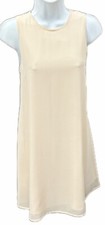 Small Shein Peach Neutral Dress Lined Sleeveless A Line Above Knee
