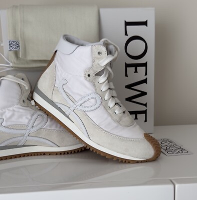 Loewe Flow Runner White High-Top / Montantes Sneaker 38EU