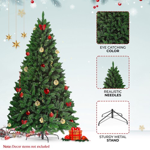 3ft-8ft Christmas Trees Colorado Xmas Green Bushy Artificial Pine Metal Stand - Picture 53 of 78