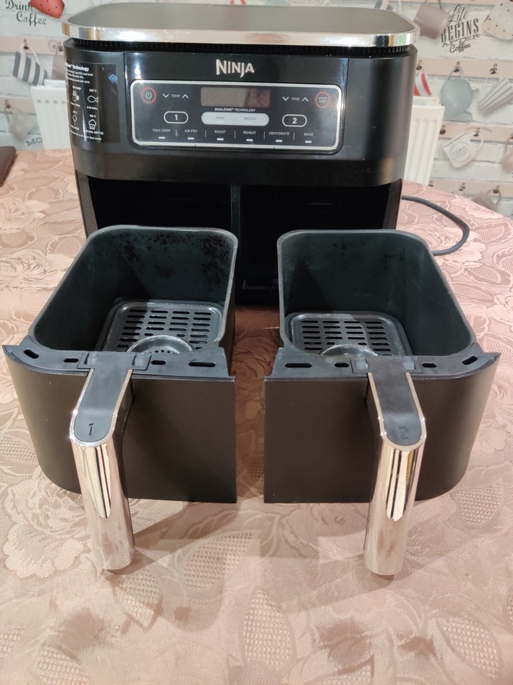 Ninja Foodi 7.6L Dual Zone Air Fryer Grey (AF300UK) 622356236133 eBay