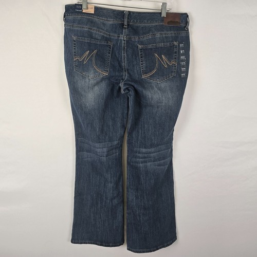 Maurices Ellie Jeans Women's 15 / 16 Reg Blue Medium Wash Straight Fit NWT - Picture 4 of 18