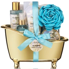 Spa Gift Basket For Women (Aqua Elegante) - Jasmine & Lavender