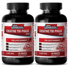 Muscle Gainer - Creatine Tri-Phase 5000mg - Recovery After Exercise Booster 2B
