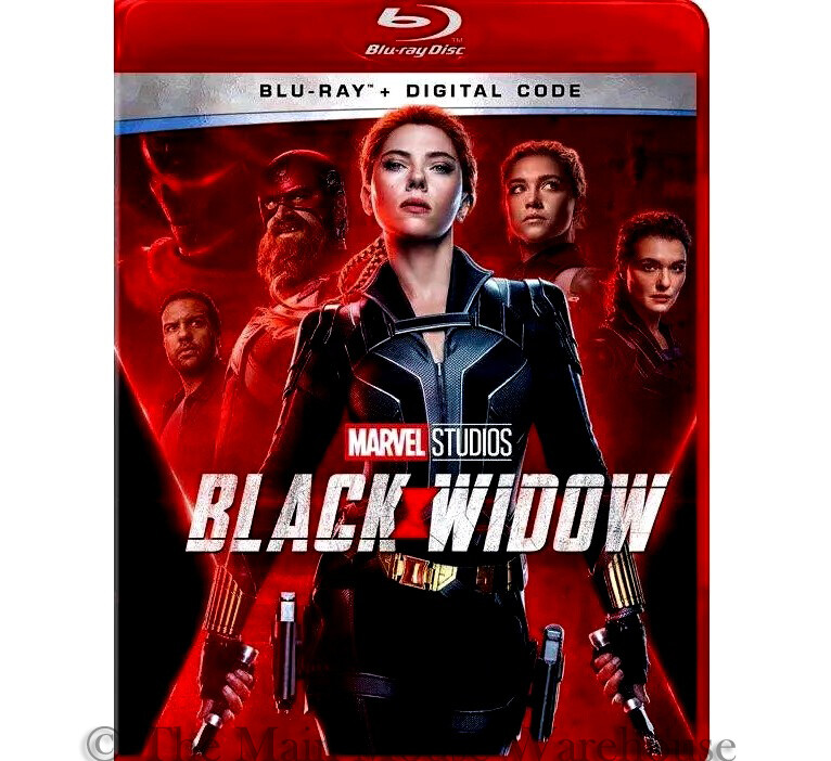 Authentic Marvel Black Widow in Original Red Blu-ray Case with