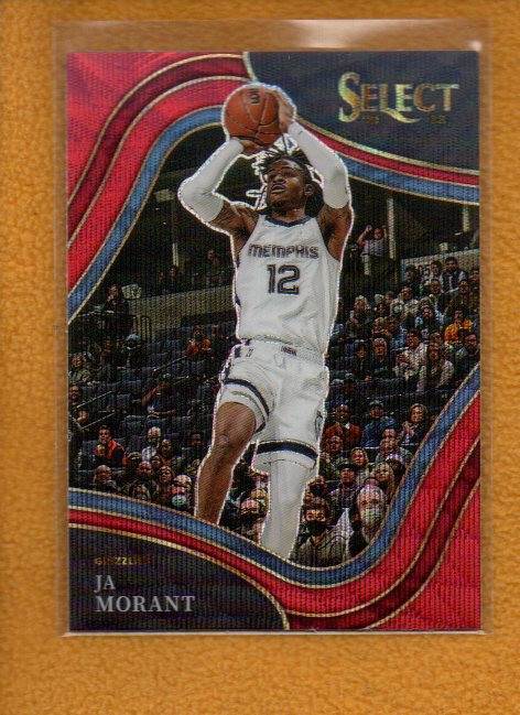Ja Morant 2021-22 Panini Select Courtside Red Wave Prizm #214