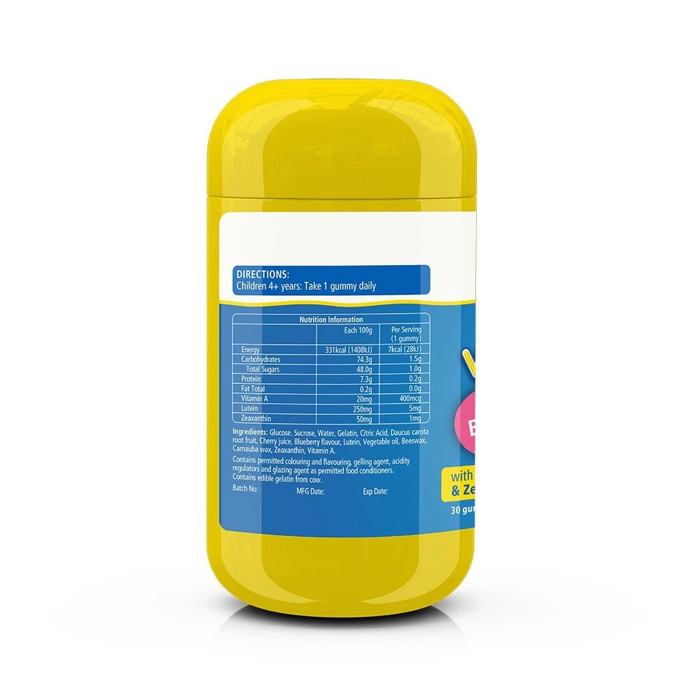 Nature’s Way Kids A+ VitaGummies Luz Azul con Luteína, Gomitas Vitamina A años 30 Foto 2 de 3