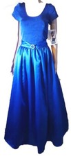 Gunne Sax Jessica McClintock Royal Blue Gown New With Tags 1980s 9/10