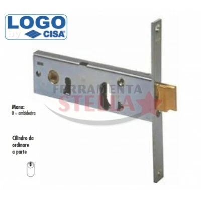 CISA/LOGO SERRATURA LOGO 44051 A INFILARE A FASCIA x PORTA ALLUMINIO ANTA LOGO CISA E70 80