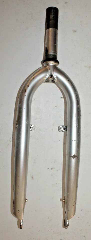 24" Kids MTB Bike Fork 11/8" Threaded 135mm 1070g Steel Canti Silver USA Ship - Image 2 of 4