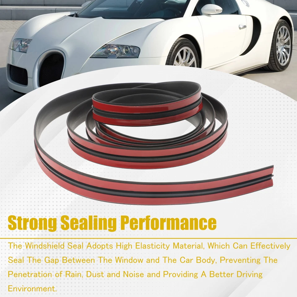 Sellos de goma de goma parabrisas delantero y trasero para Dodge Charger Avenger Foto 2 de 4