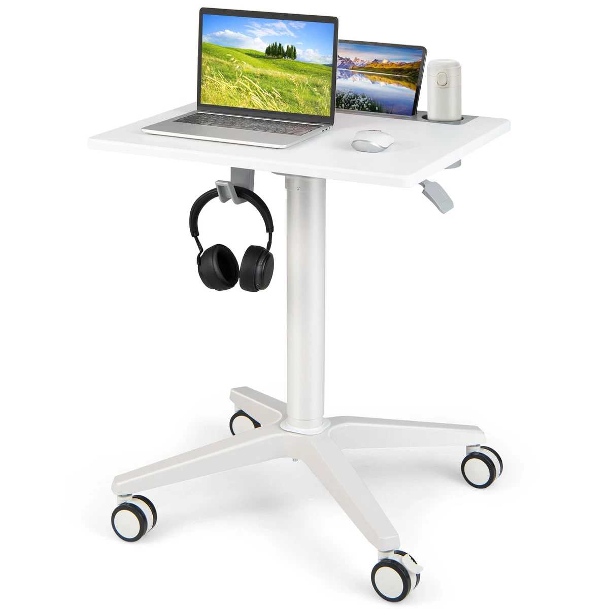 Mobile rolling laptop desk deals