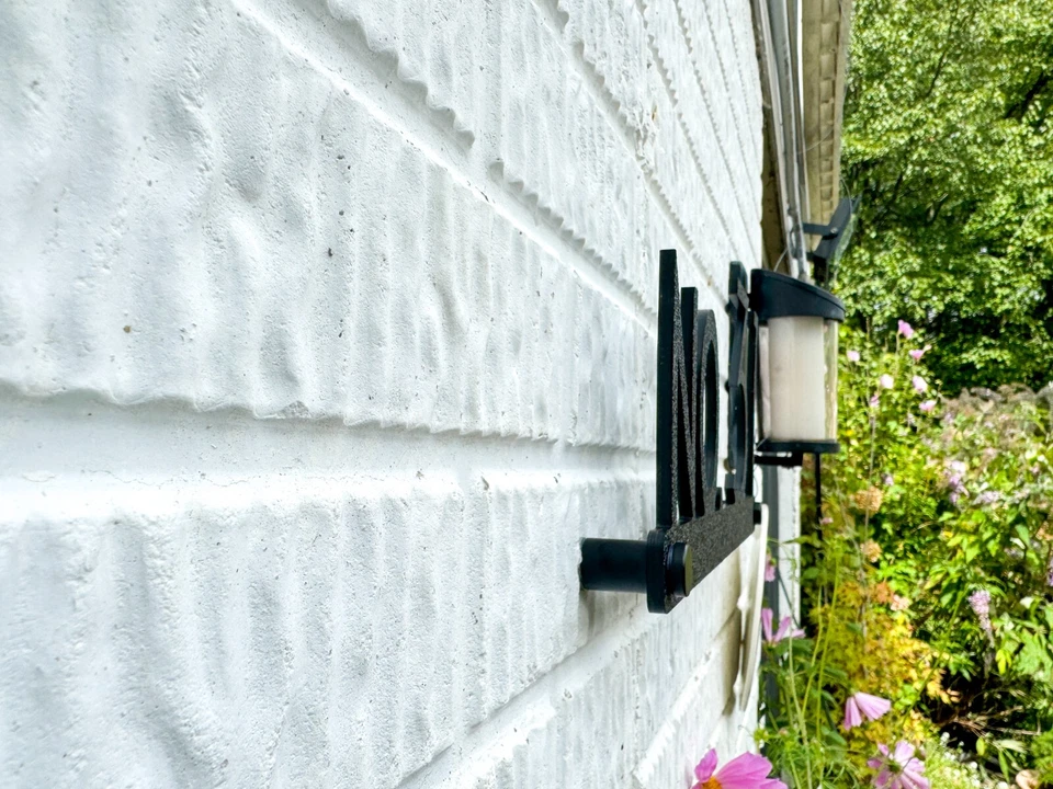 Letras de números de dirección de casa moderna de 10-29 pulgadas para dirección exterior Foto 4 de 4