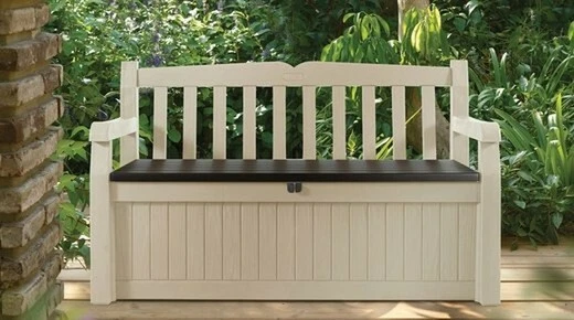 New Keter Eden Garden Storage Bench 265l Fast Free Delivery eBay